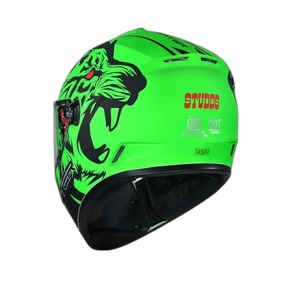 STUDDS Drifier D2 Green Full Face Helmet