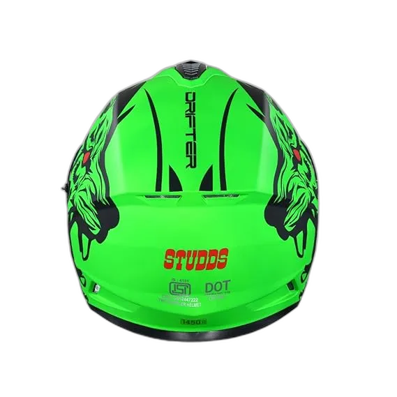 STUDDS Drifier D2 Green Full Face Helmet