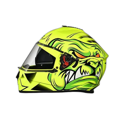 STUDDS Drifter D1 Black Yellow Full Face Helmet