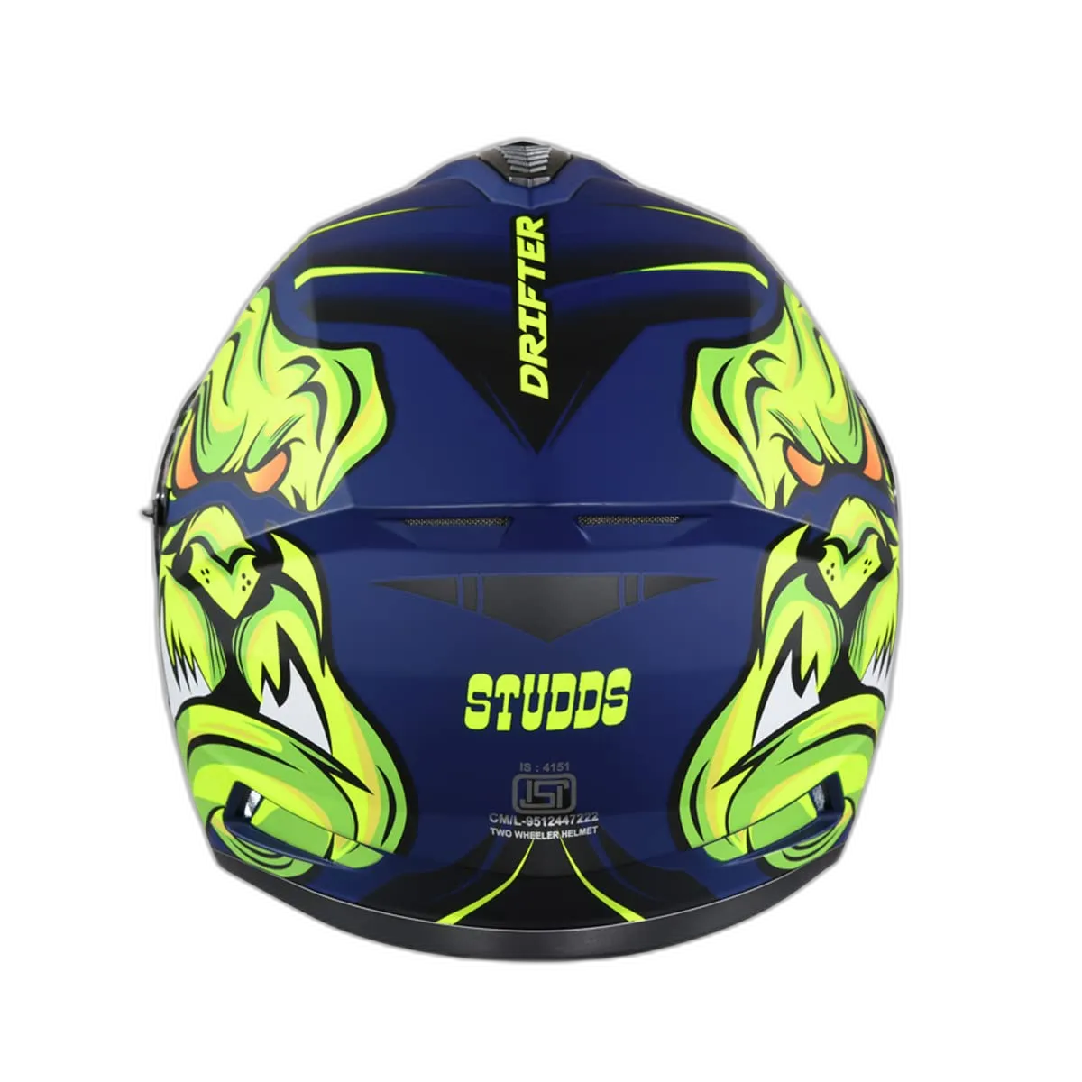 STUDDS Drifter D1 Matt Blue N5 Full Face Helmet
