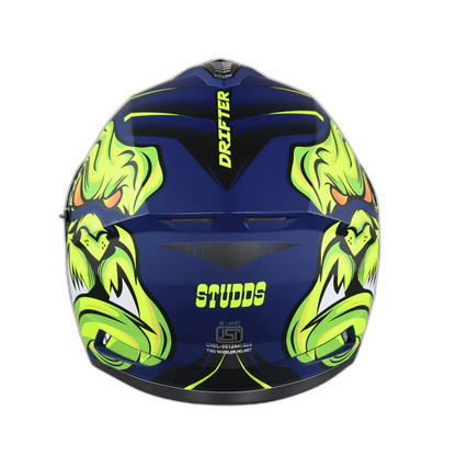 STUDDS Drifter D1 Matt Blue N5 Full Face Helmet