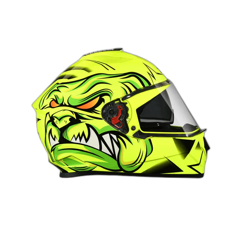 STUDDS Drifter D1 Neon Yellow N5 Full Face Helmet