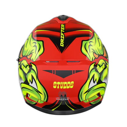 STUDDS Drifter D1 Matt Red N5 Full Face Helmet