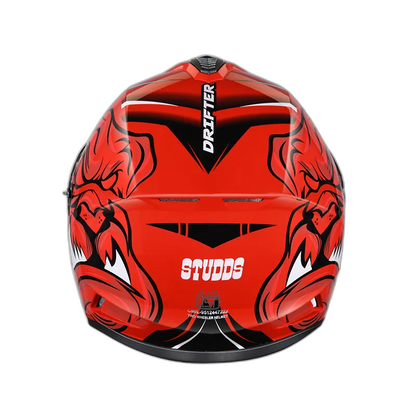 STUDDS Drifter D1 Red N5 Full Face Helmet