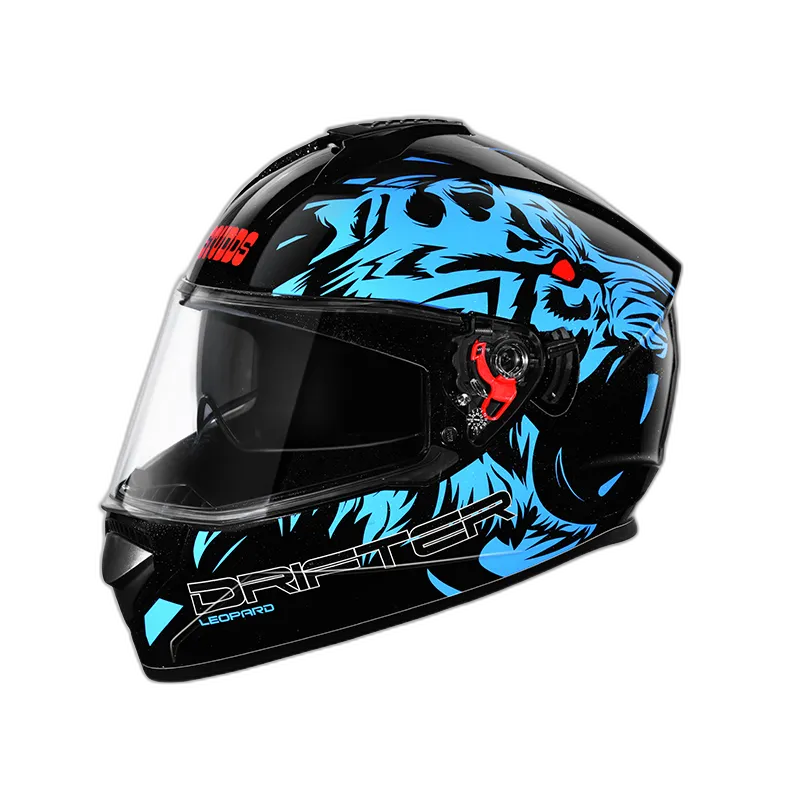 STUDDS Drifter D2 Black Blue N1 Full Face Helmet