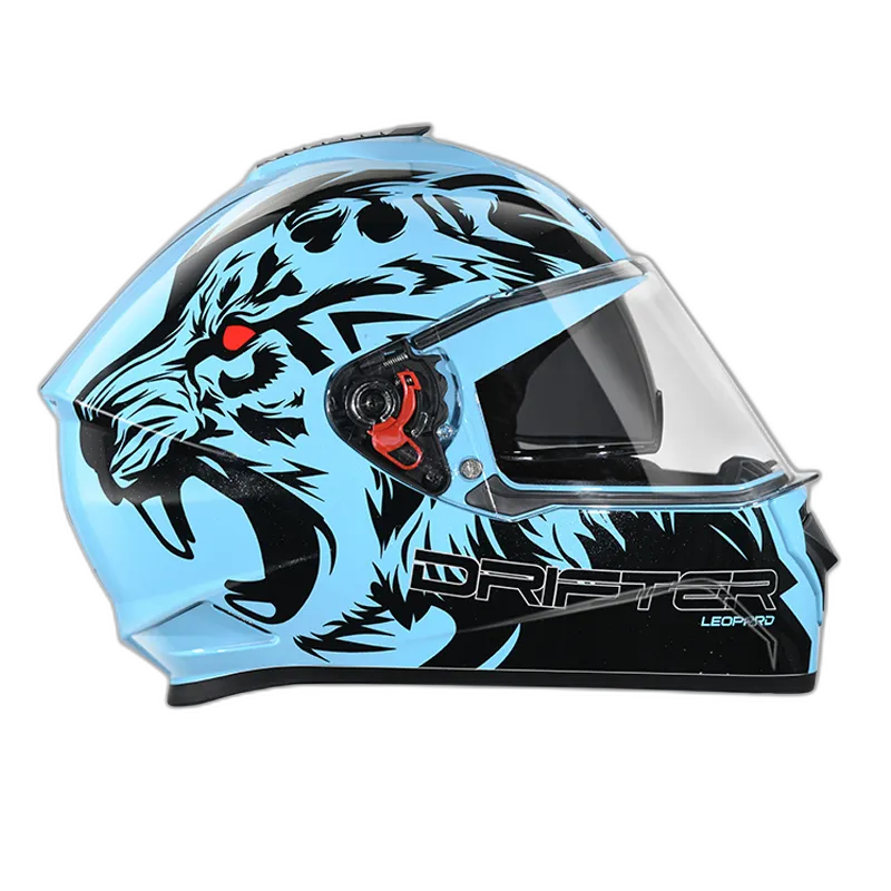 STUDDS Drifter D2 Blue N9 Black Full Face Helmet
