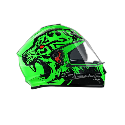 STUDDS Drifter D2 Green N9 Black Full Face Helmet