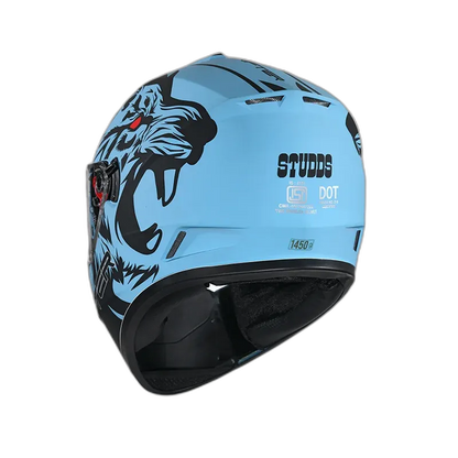 STUDDS Drifter D2 Matt Blue N9 Full Face Helmet