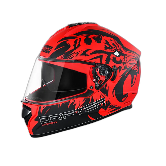 STUDDS Drifter D2 Matt Red N9 Full Face Helmet