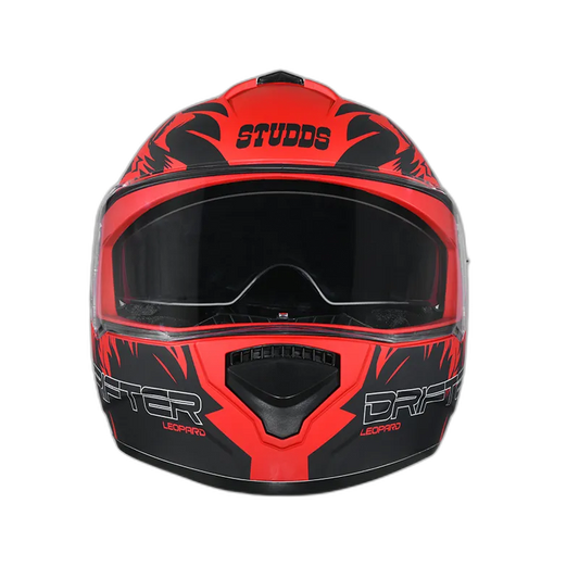 STUDDS Drifter D2 Matt Red N9 Full Face Helmet