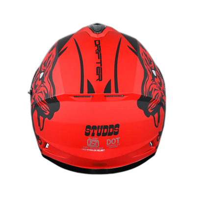 STUDDS Drifter D2 Matt Red N9 Full Face Helmet