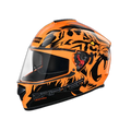 STUDDS Drifter D2 Orange N9 Black Full Face Helmet