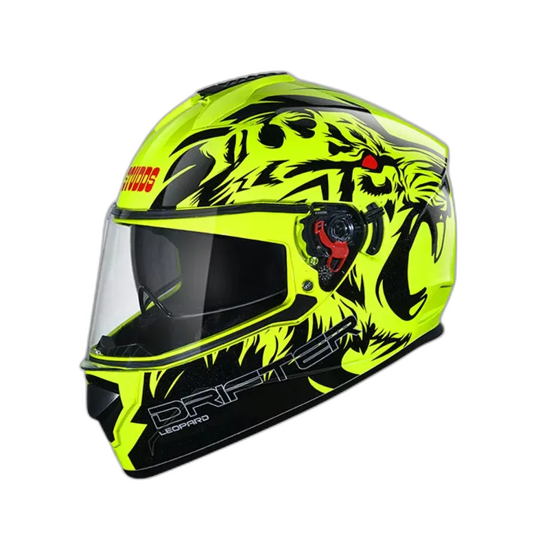 STUDDS Drifter D2 Spolier Yellow N Full Face Helmet