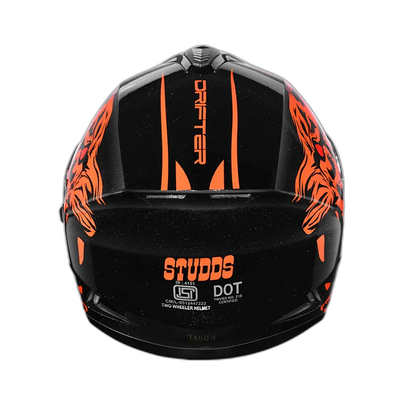 STUDDS Drifter D2 Black N10 Full Face Helmet