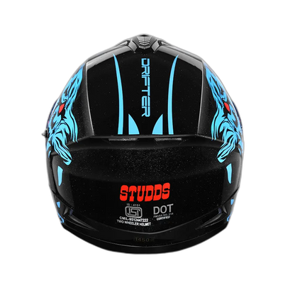 STUDDS Drifter D2 Black N1 Full Face Helmet