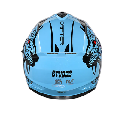 STUDDS Drifter D2 Blue N9 Full Face Helmet