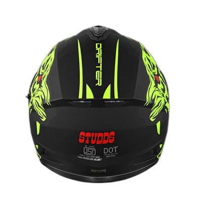 STUDDS Drifter D2 Matt Black N5 Full Face Helmet