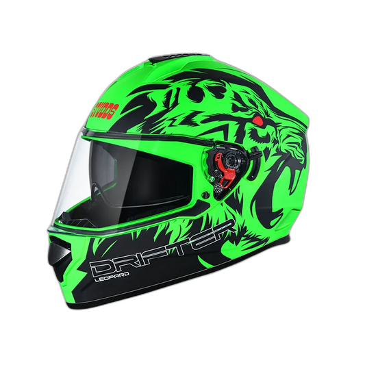 STUDDS Drifter D2 Matt Green N9 Full Face Helmet