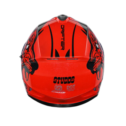 STUDDS Drifter D2 Red N9 Full Face Helmet