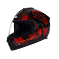 STUDDS Drifter D3 Black N2 Red Full Face Helmet