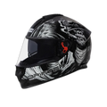 STUDDS Drifter D3 Black N4 Grey Full Face Helmet