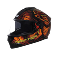 STUDDS Drifter D3 Black Red Orange Full Face Helmet
