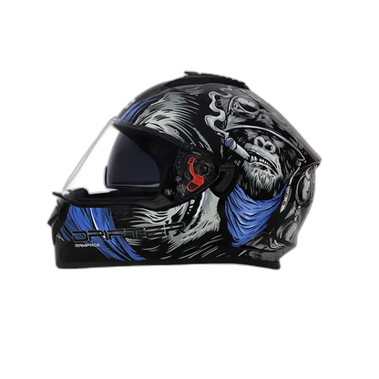 STUDDS Drifter D3 Black Grey N1 Full Face Helmet