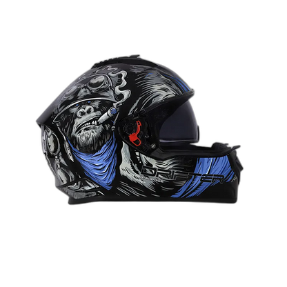 STUDDS Drifter D3 Black Grey N1 Full Face Helmet