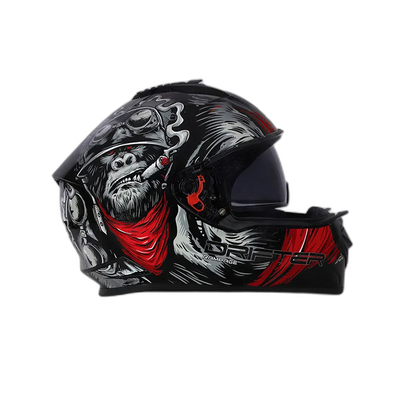 STUDDS Drifter D3 Black Grey N2 Full Face Helmet