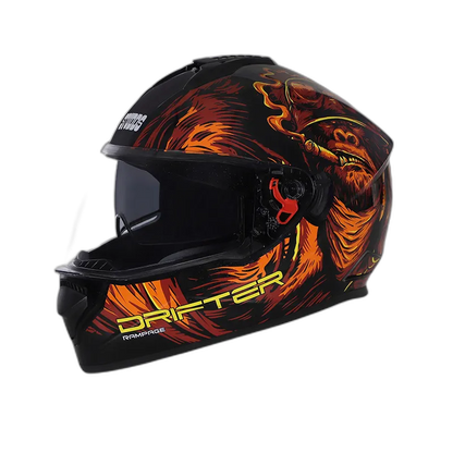STUDDS Drifter D3 Black Red N10 Full Face Helmet