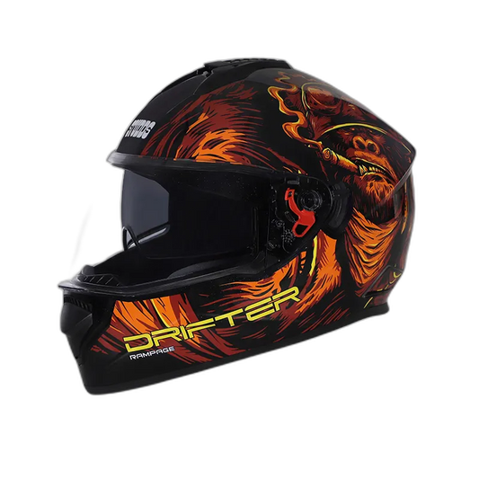 STUDDS Drifter D3 Black Red N10 Full Face Helmet