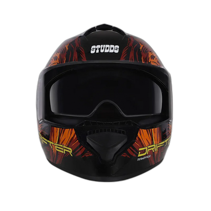 STUDDS Drifter D3 Black Red N10 Full Face Helmet
