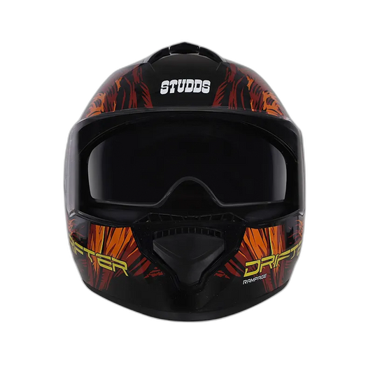 STUDDS Drifter D3 Black Red N10 Full Face Helmet