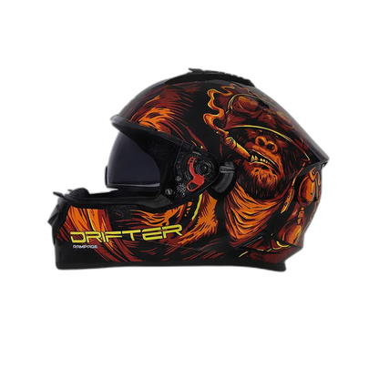 STUDDS Drifter D3 Black Red N10 Full Face Helmet