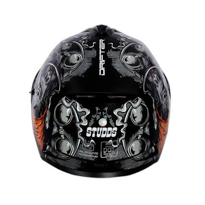 STUDDS Drifter D3 Black N10 Full Face Helmet