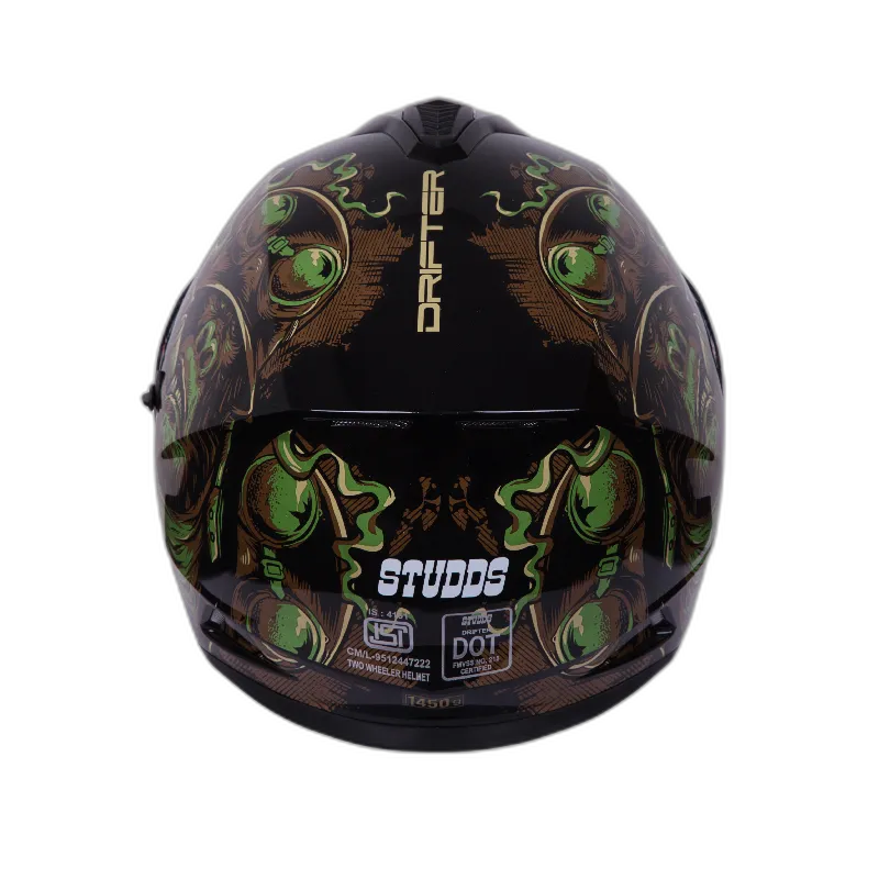 STUDDS Drifter D3 Black N3 Full Face Helmet