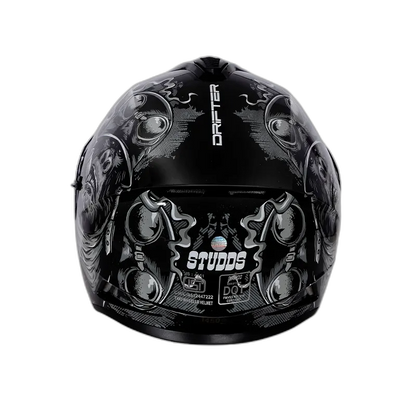 STUDDS Drifter D3 Black N4 Full Face Helmet