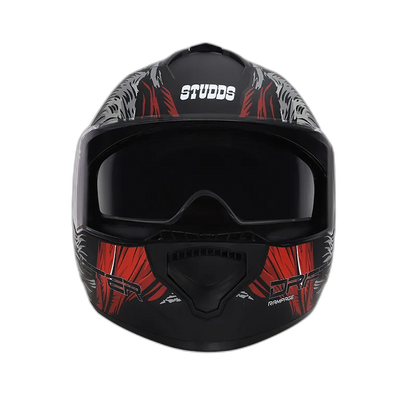 STUDDS Drifter D3 Matt Black Grey N2 Full Face Helmet