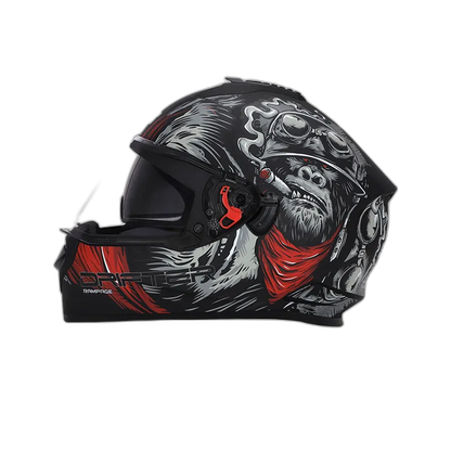 STUDDS Drifter D3 Matt Black Grey N2 Full Face Helmet