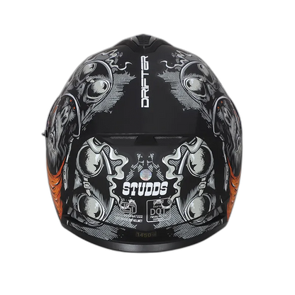 STUDDS Drifter D3 Matt Black N10 Full Face Helmet