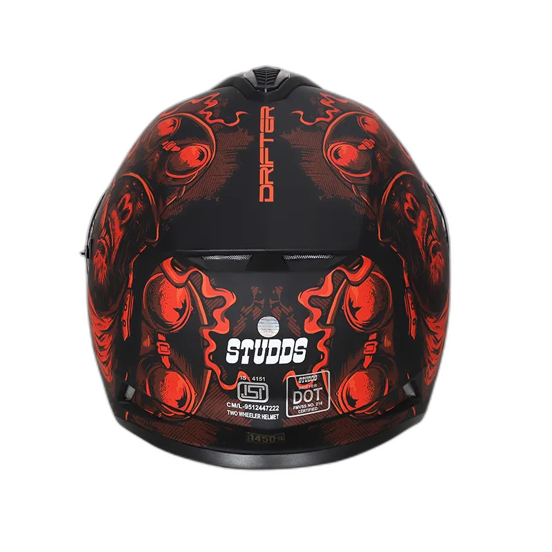 STUDDS Drifter D3 Matt Black N2 Full Face Helmet