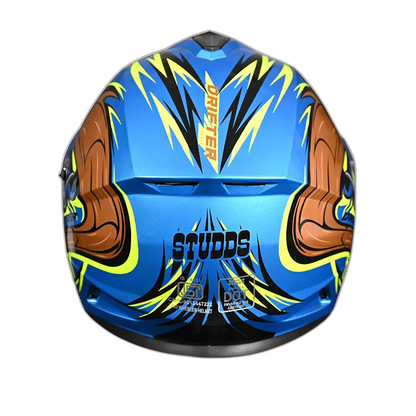STUDDS Drifter D4 Blue N12 Full Face Helmet