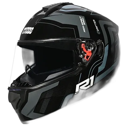 STUDDS Drifter D4 R1 Matt Black N4 Full Face Helmet