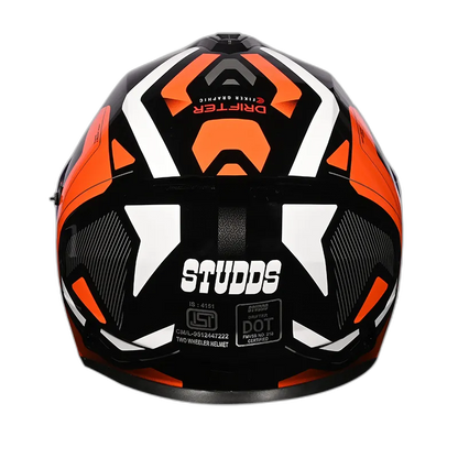 STUDDS Drifter D5 Black N10 Full Face Helmet