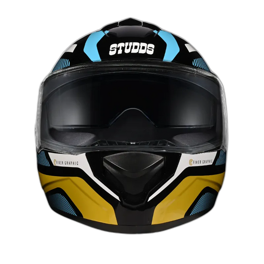 STUDDS Drifter D5 Black N12 Full Face Helmet