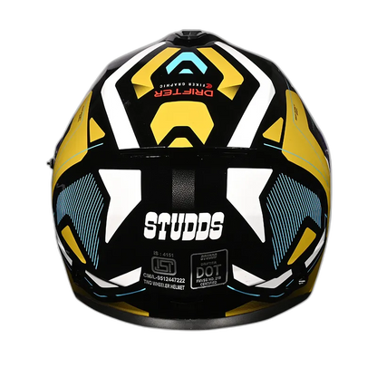STUDDS Drifter D5 Black N12 Full Face Helmet