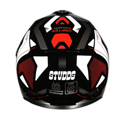 STUDDS Drifter D5 Black N2 Full Face Helmet