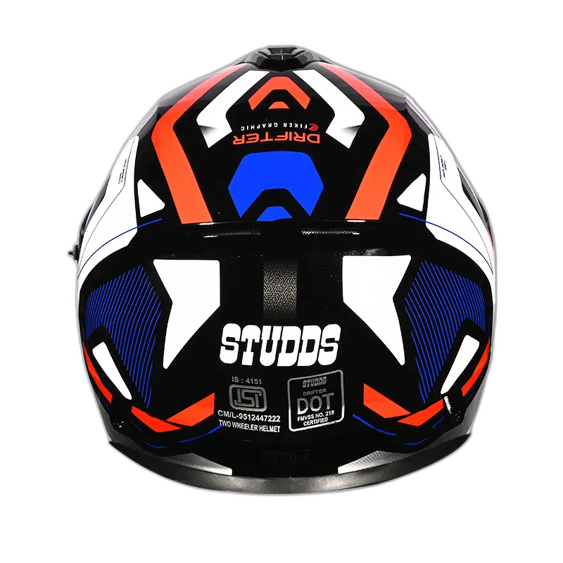 STUDDS Drifter D5 Black N Full Face Helmet