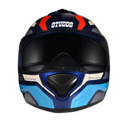 STUDDS Drifter D5 Blue N1 Full Face Helmet