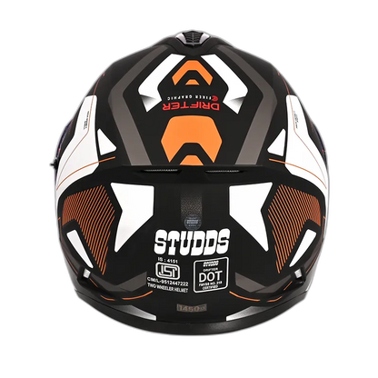 STUDDS Drifter D5 Matt Black N11 Full Face Helmet